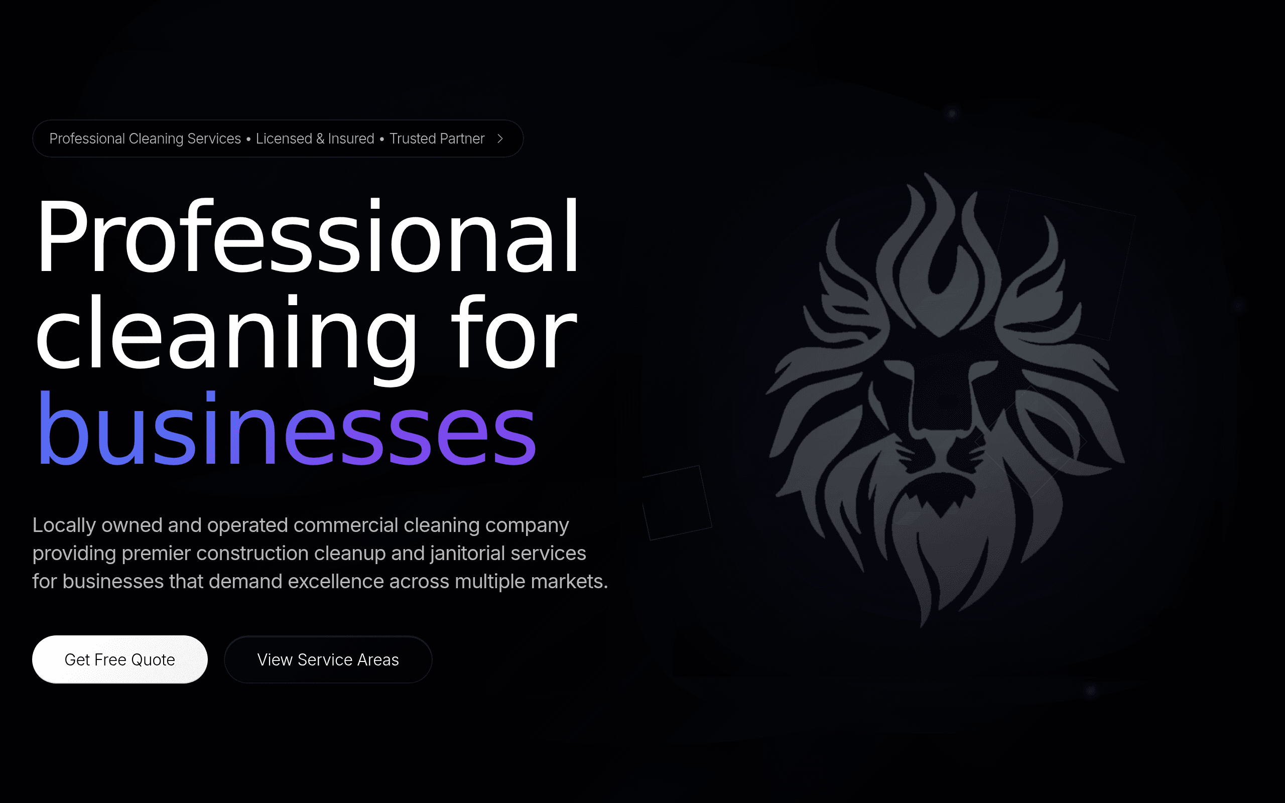 Imperial Cleaning Inc website design by webIQ