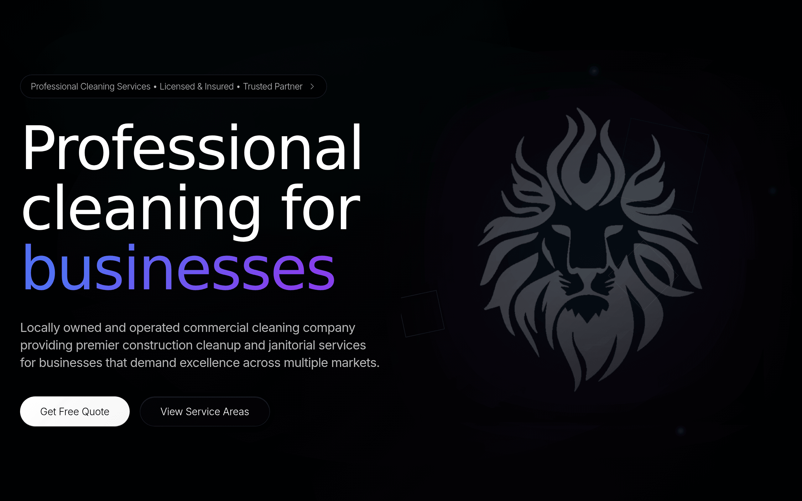 Imperial Cleaning Inc website homepage