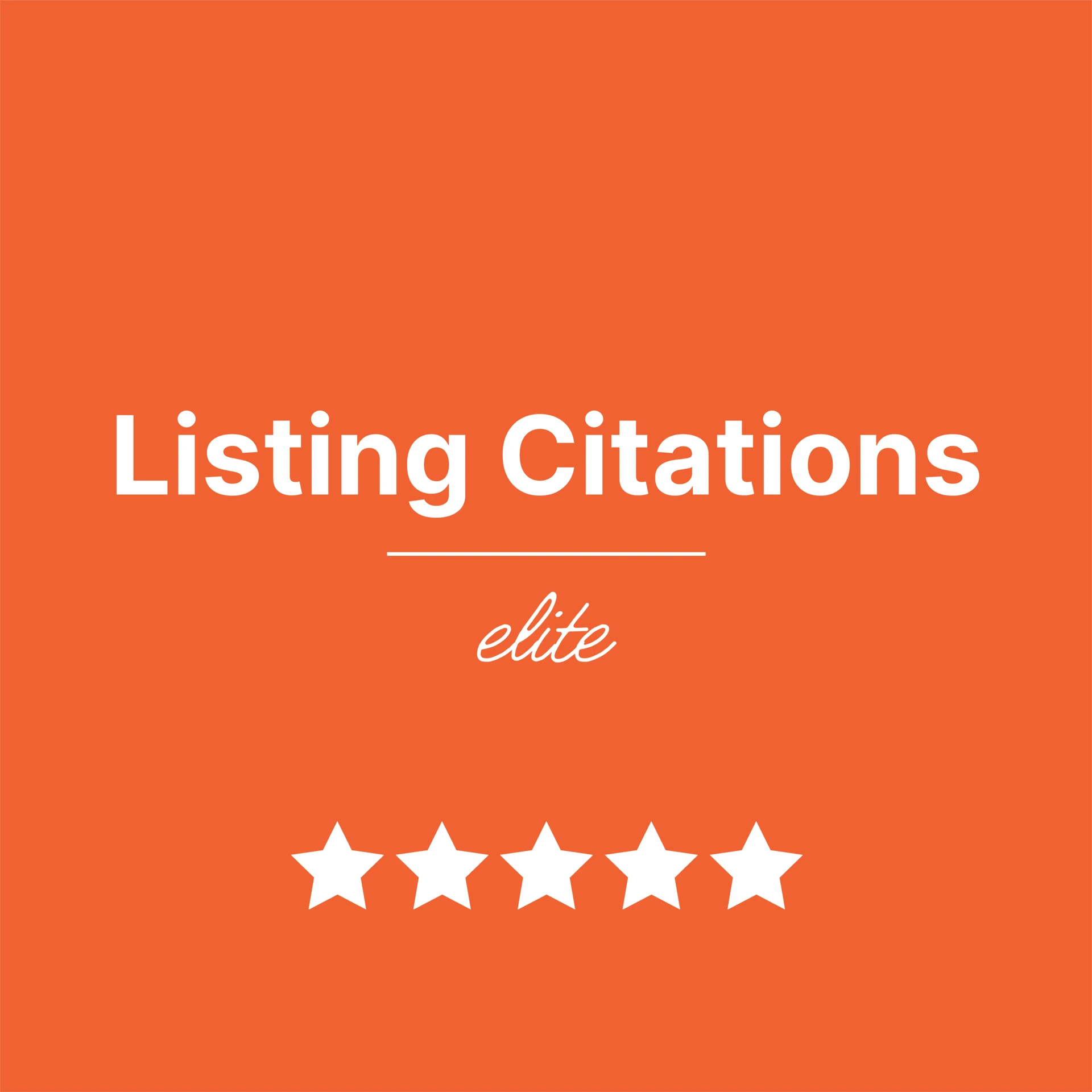 Listing Citations Packages Elite Product Image